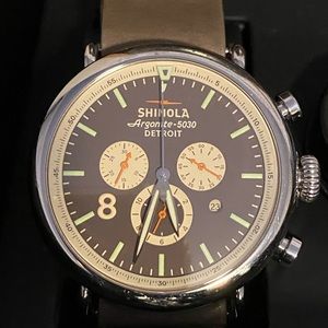 Shinola Runwell 8 Mile Watch Chrono Argonite 5030